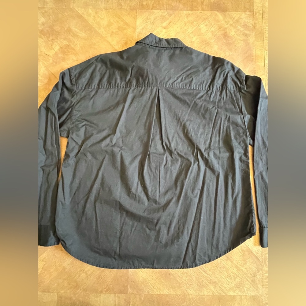 Old Navy Gray Button-Down Boyfriend Shirt | Size L Tall - Picture 8 of 8